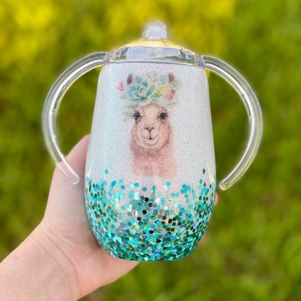 Glitter sippy cup